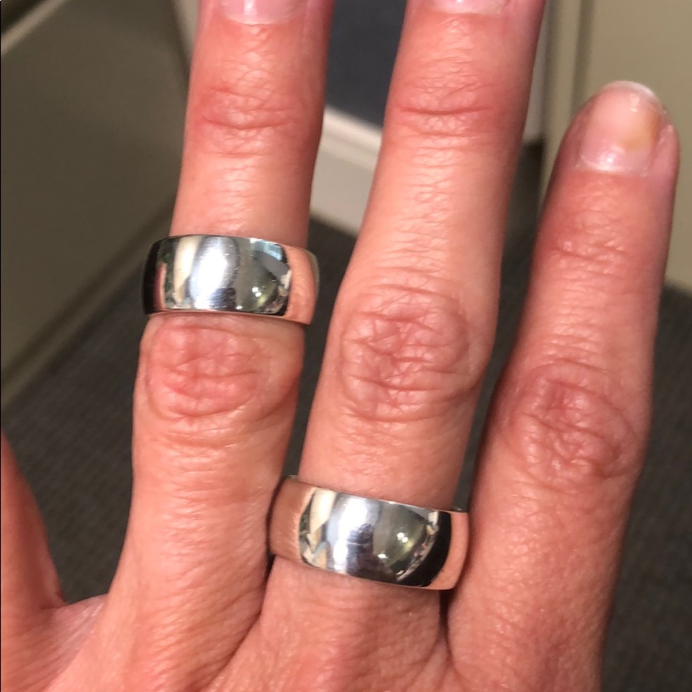 James Avery “Athena wide band” sterling silver